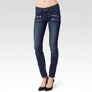 PAIGE Women's Edgemont Ultra Skinny Jeans in Blue Wash, Size 27